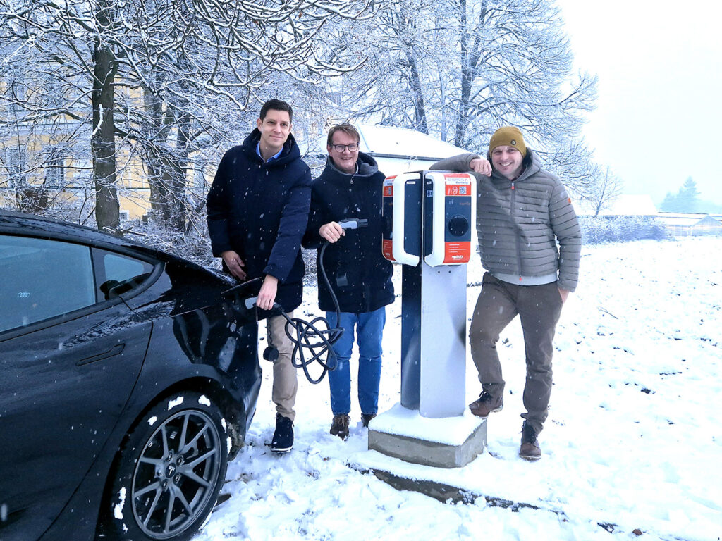 Neue E-Ladestation in der Lebing Au