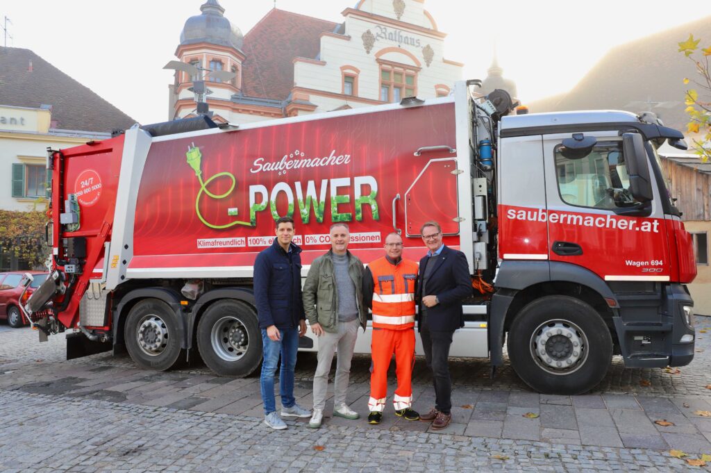 Saubermacher Probebetrieb E-LKW (c) Alfred Mayer